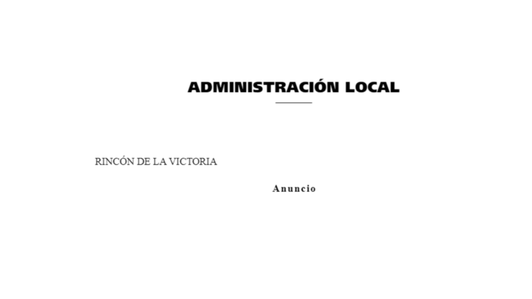 Fecha, lugar y hora para la celebración del primer ejercicio de 5 plazas de auxiliar administrativo del Ayuntamiento de Rincón de la Victoria: publicación en BOP de Málaga de 27 de diciembre de 2023